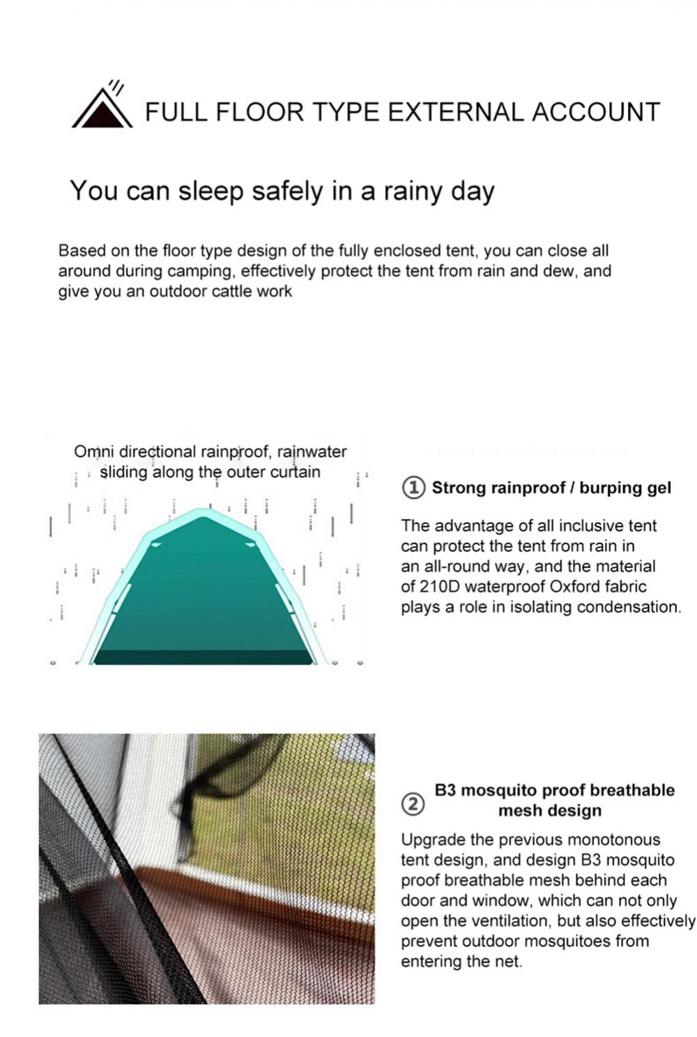 Cheap Goat Tents Automatic Tent Fiberglass Rod Ultralight Outdoor Waterproof Windproof Camping Fishing Tent Cabana Sun Shelter Tourist Awning   